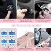 imageVARSK 4in1 Car Vacuum Cleaner High Power Tire Inflator Portable Car Vacuum with Digital Tire Pressure Gauge LCD Display and LED Light 12V DC 15FT Cord Essential Accessories for Men WomenPink