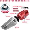 imageVARSK Car Vacuum Cleaner Portable Tire Inflator 4in1 High Power Handheld Car Vacuum ampamp Air Compressor with LED Light and Digital Tire Pressure Gauge LCD Display 12V DC 15FT Cord Car Gifts